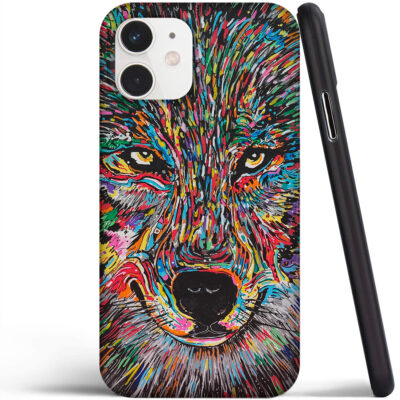 Cover Portafoglio Con Disegno Lupo Della Foresta Per Xiaomi Redmi A1 - Custodia In PU Pelle Magnetica Con Slot E Supporto - 4