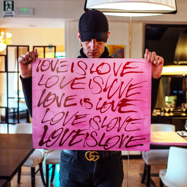 ACHILLE LAURO - STAMPA "LOVE IS LOVE 2" OPEN EDITION - immagine 2