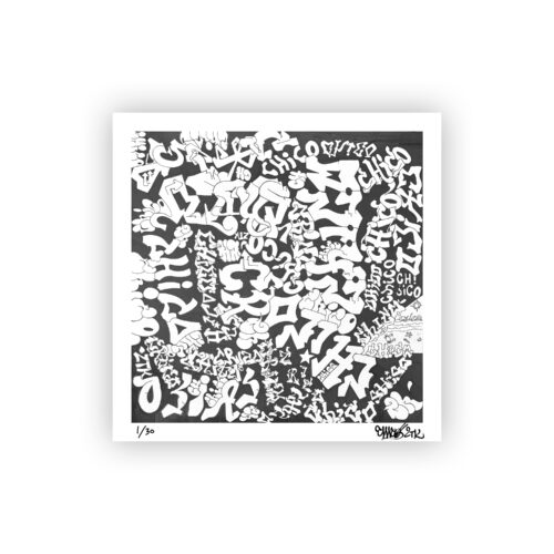 CHICO ZTK - MULTIPLA LETTERING (PRINT)